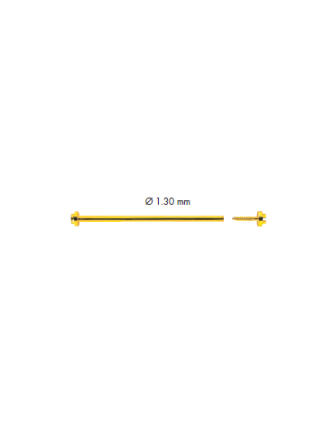 10 ANSES A VIS DOREES 130-12MM