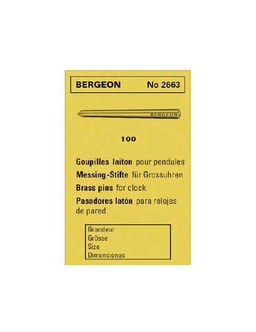 100 GOUPILLES LAITON BERGEON 1,00/1,30