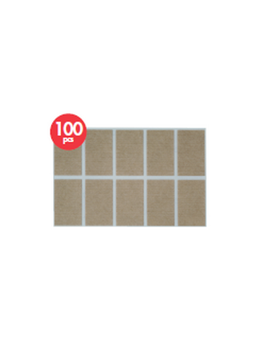 SACHET 100 ADHESIFS RECTANGLE POUR CADRAN