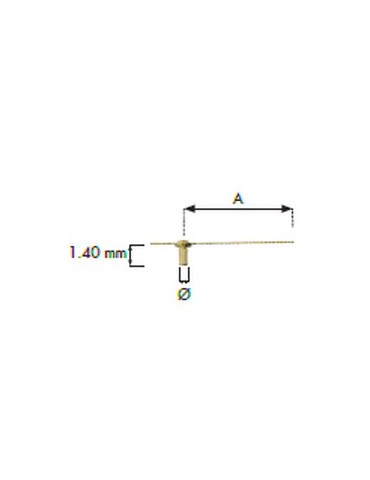 PETITE TROTTEUSE CHRONO NOIRE POUR MONTRE 0.20mm