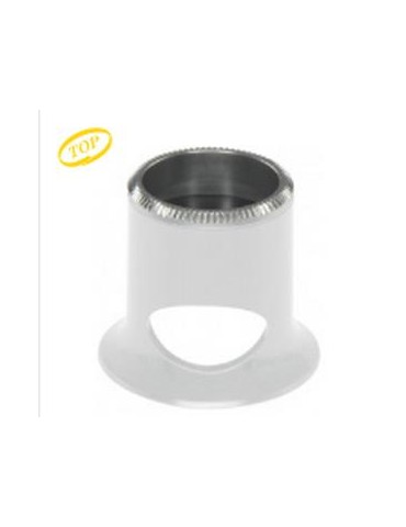 LOUPE BERGEON BLANCHE AVEC TROU N°2.5 - 4X