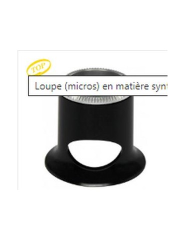 LOUPE BERGEON NOIRE AVEC TROU N°2.5 - 4X