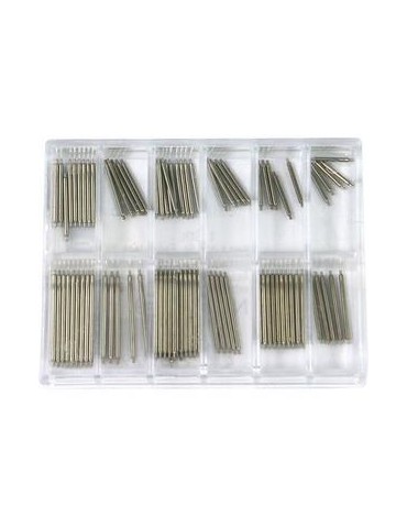 ASSORTIMENT DE 100 BARRETTES SIMPLE ACIER DIAM 100 de 8 à 20mm